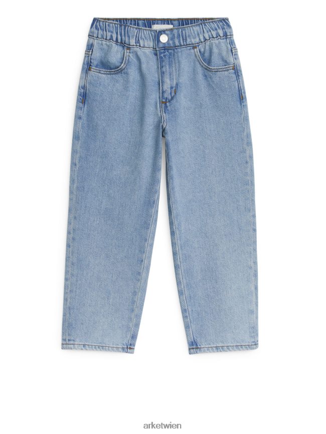 ARKET Jeanshose zum Hineinschlüpfen hellblau Kinder 8RF08T1588 Kleidung