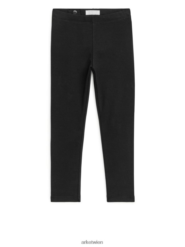 ARKET Jersey-Leggings Schwarz Kinder 8RF08T1590 Kleidung