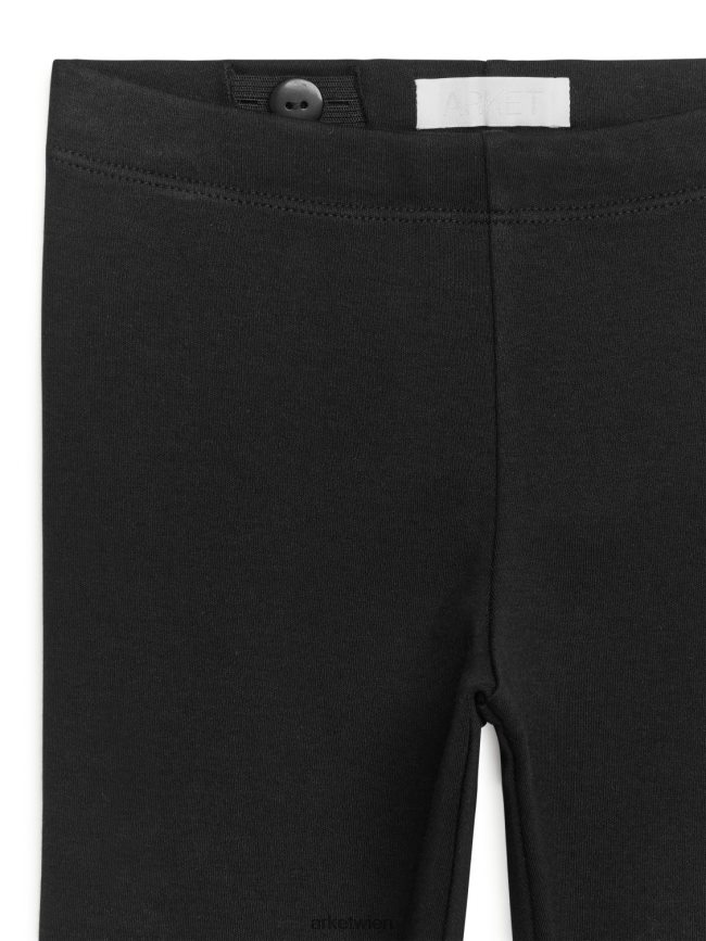 ARKET Jersey-Leggings Schwarz Kinder 8RF08T1590 Kleidung