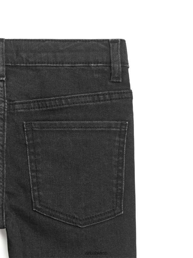 ARKET Slim-Stretch-Jeans Schwarz Kinder 8RF08T1578 Kleidung