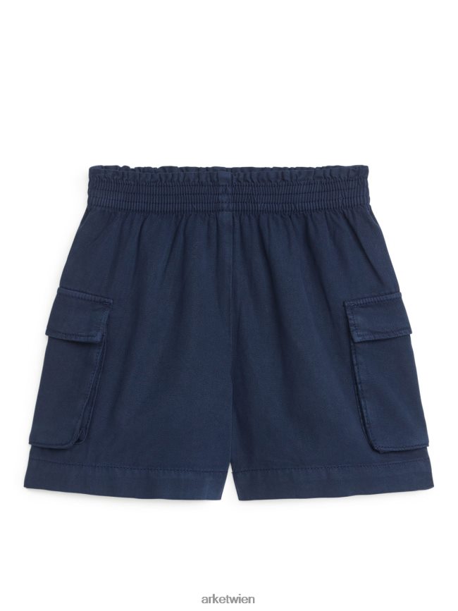 ARKET Utility-Shorts aus Lyocell Dunkelblau Kinder 8RF08T1538 Kleidung