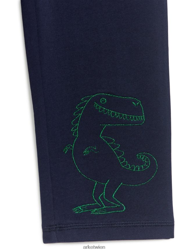 ARKET bestickte Jogginghose Dunkelblau Kinder 8RF08T1574 Kleidung