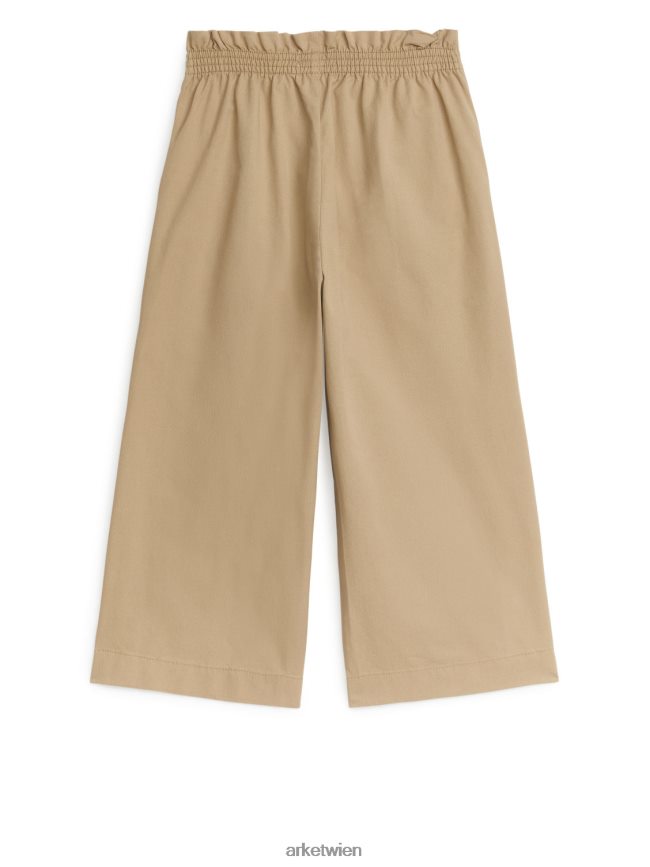 ARKET weite Baumwollhose Beige Kinder 8RF08T1540 Kleidung