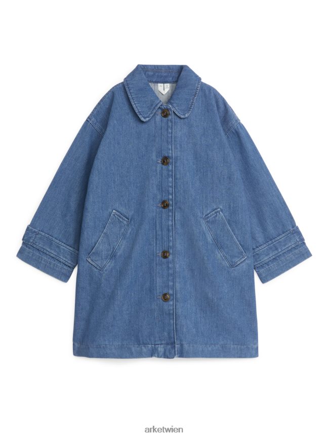 ARKET Denim-Trenchcoat Blau Kinder 8RF08T1672 Kleidung