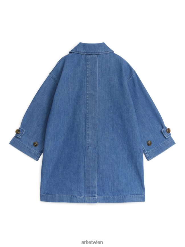 ARKET Denim-Trenchcoat Blau Kinder 8RF08T1672 Kleidung