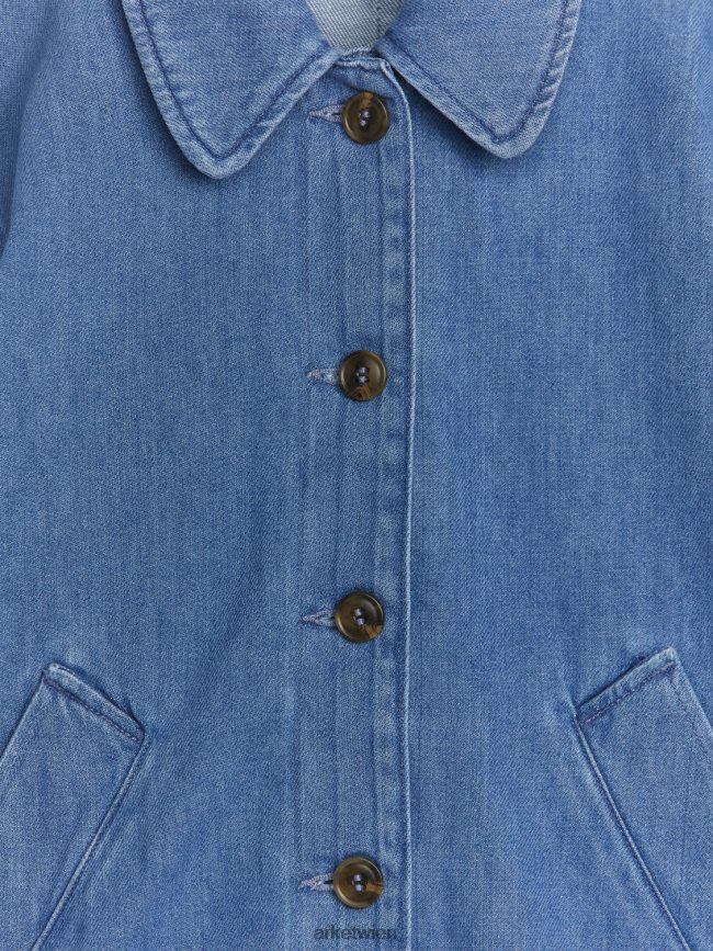 ARKET Denim-Trenchcoat Blau Kinder 8RF08T1672 Kleidung