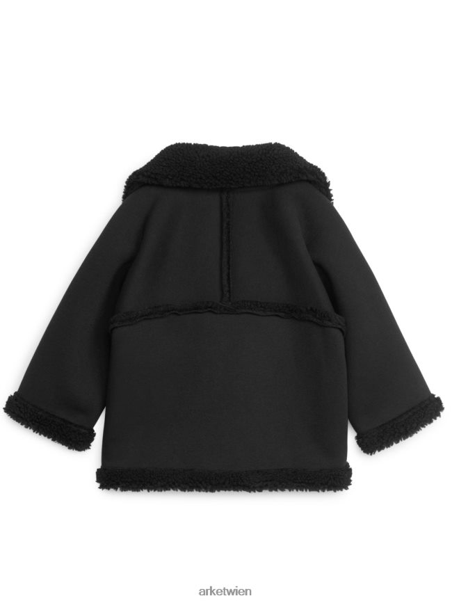 ARKET Florjacke Schwarz Kinder 8RF08T1676 Kleidung