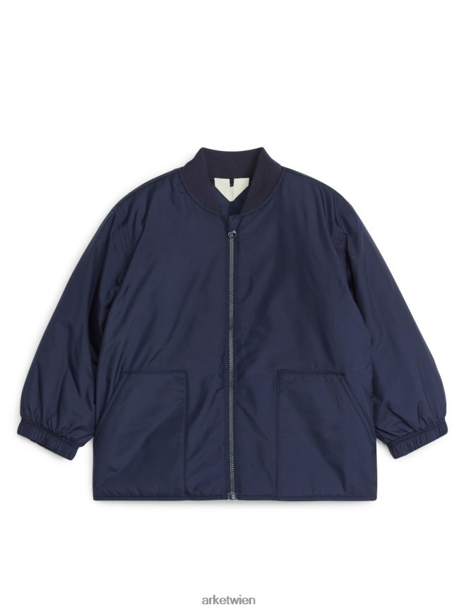 ARKET Reißverschlussjacke Dunkelblau Kinder 8RF08T1675 Kleidung