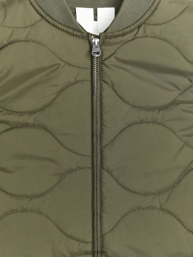 ARKET Steppweste Khakigrün Kinder 8RF08T1674 Kleidung