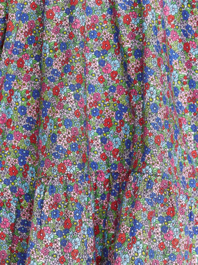 ARKET Gerafftes Baumwollkleid mehrfarbig/Blumen Kinder 8RF08T1371 Kleidung