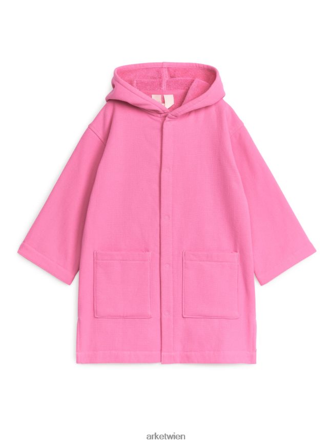 ARKET Strandmantel aus Baumwolle Rosa Kinder 8RF08T1665 Kleidung