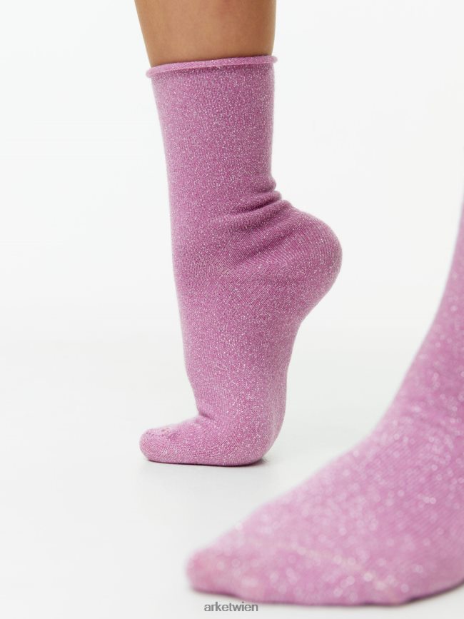 ARKET Glitzersocken, 2 Paar Pink Blau Kinder 8RF08T1593 Kleidung