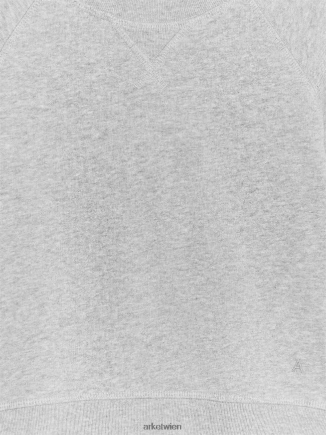 ARKET Baumwoll-Sweatshirt graue Melange Kinder 8RF08T1444 Kleidung
