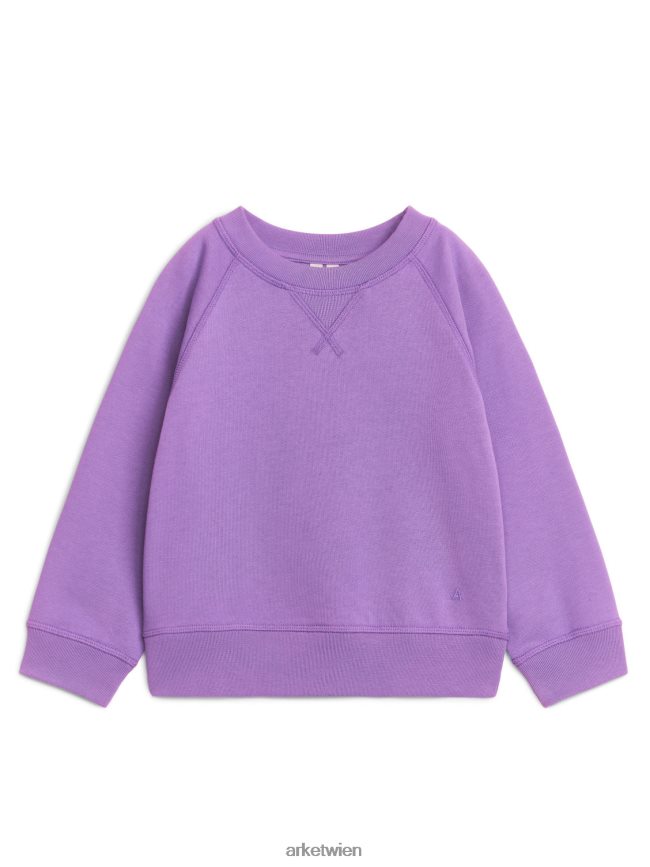 ARKET Baumwoll-Sweatshirt lila Kinder 8RF08T1445 Kleidung