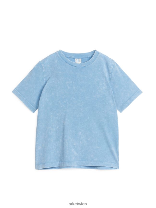 ARKET Baumwoll t-shirt Blau Kinder 8RF08T1430 Kleidung