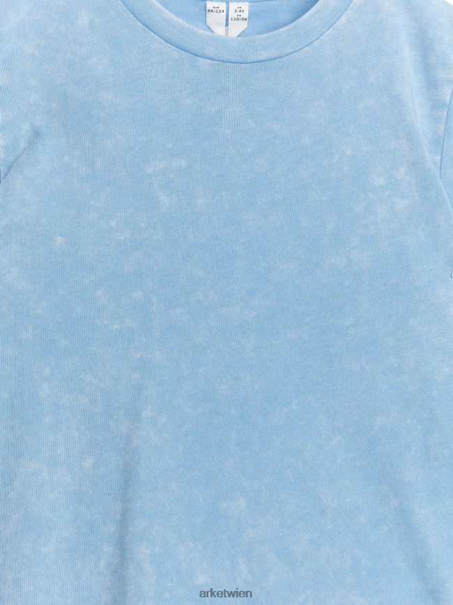 ARKET Baumwoll t-shirt Blau Kinder 8RF08T1430 Kleidung