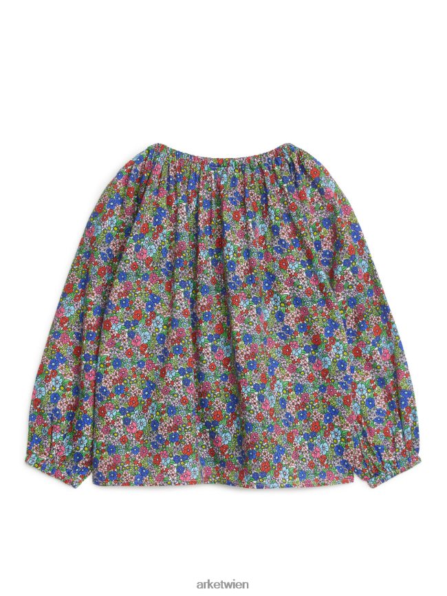 ARKET Bluse mit Aufdruck Mehrfarben Kinder 8RF08T1488 Kleidung