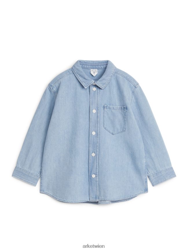 ARKET Jeanshemd hellblau Kinder 8RF08T1497 Kleidung