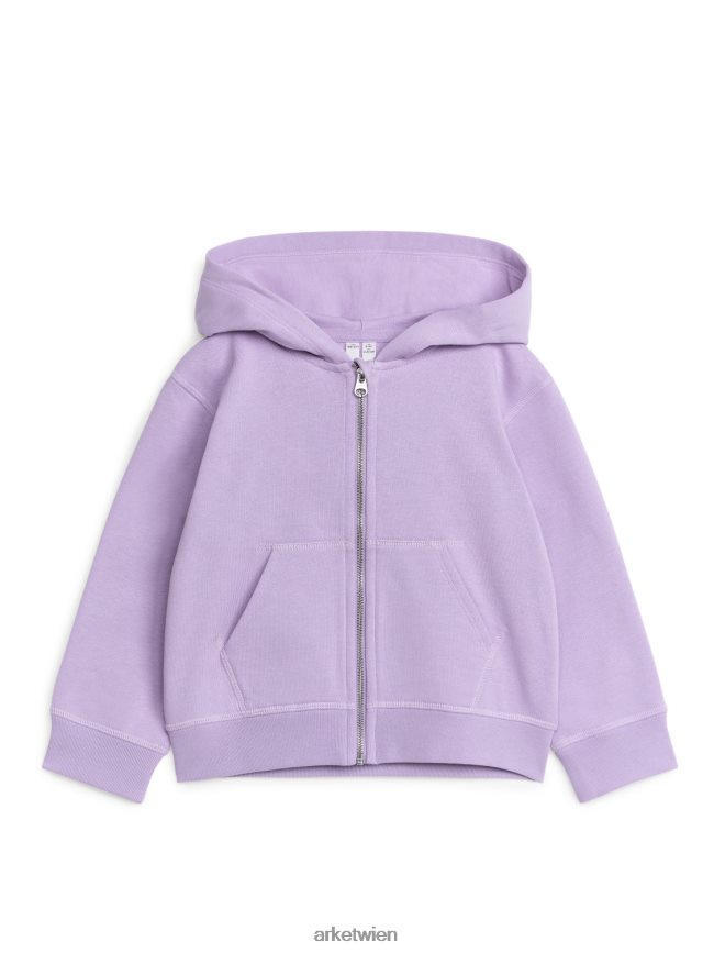 ARKET Kapuzenpullover mit Reißverschluss lila Kinder 8RF08T1492 Kleidung