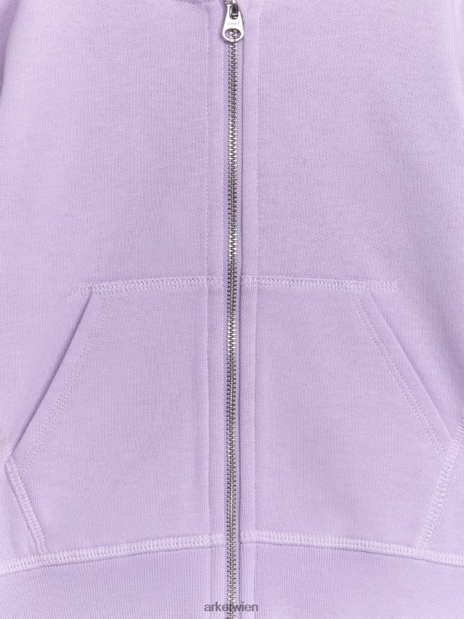 ARKET Kapuzenpullover mit Reißverschluss lila Kinder 8RF08T1492 Kleidung