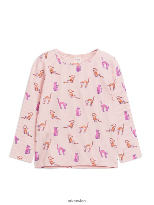 ARKET Rippenoberteil Altrosa Kinder 8RF08T1439 Kleidung