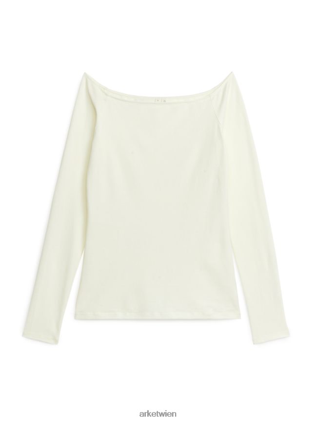 ARKET Schulterfreies Oberteil cremefarben Kinder 8RF08T285 Kleidung