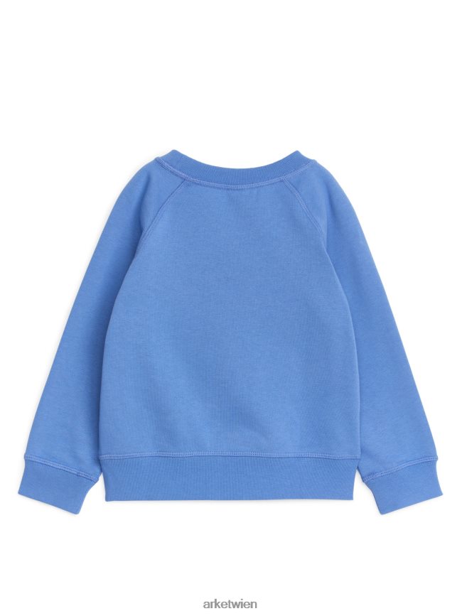 ARKET Sweatshirt aus französischem Frottee Himmelblau Kinder 8RF08T1496 Kleidung