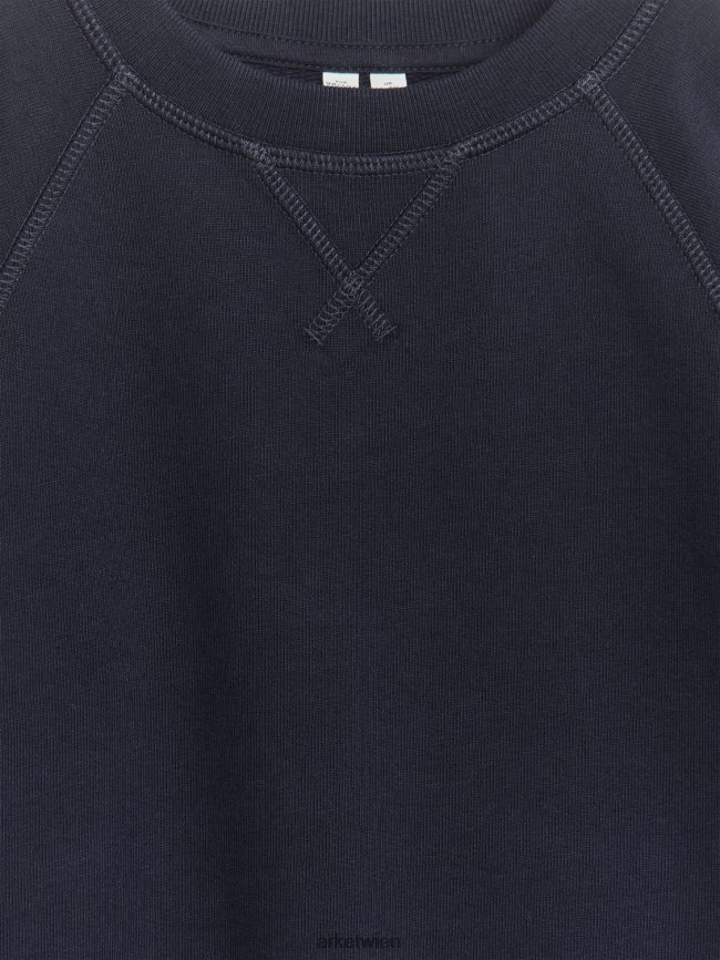ARKET Sweatshirt mit Rundhalsausschnitt Dunkelblau Kinder 8RF08T1533 Kleidung