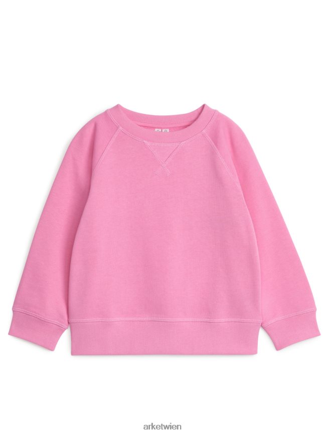 ARKET Sweatshirt mit Rundhalsausschnitt Rosa Kinder 8RF08T1508 Kleidung