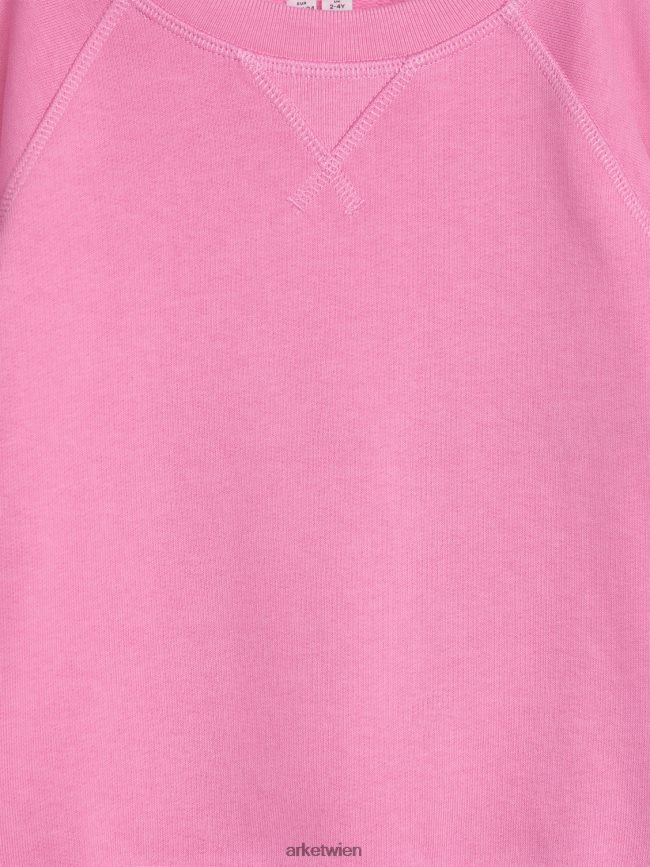 ARKET Sweatshirt mit Rundhalsausschnitt Rosa Kinder 8RF08T1508 Kleidung