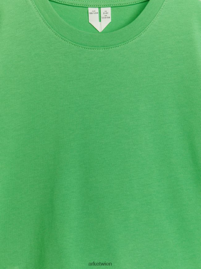 ARKET T-Shirt mit Rundhalsausschnitt Grün Kinder 8RF08T1506 Kleidung