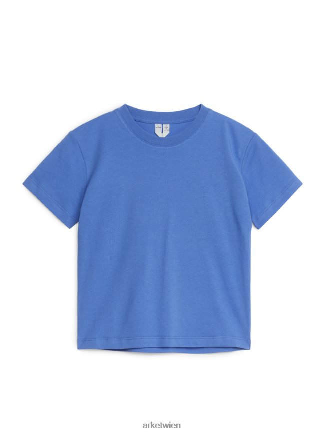 ARKET T-Shirt mit Rundhalsausschnitt Himmelblau Kinder 8RF08T1489 Kleidung