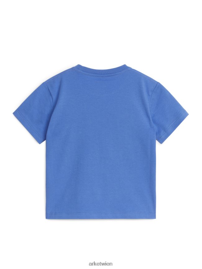 ARKET T-Shirt mit Rundhalsausschnitt Himmelblau Kinder 8RF08T1489 Kleidung