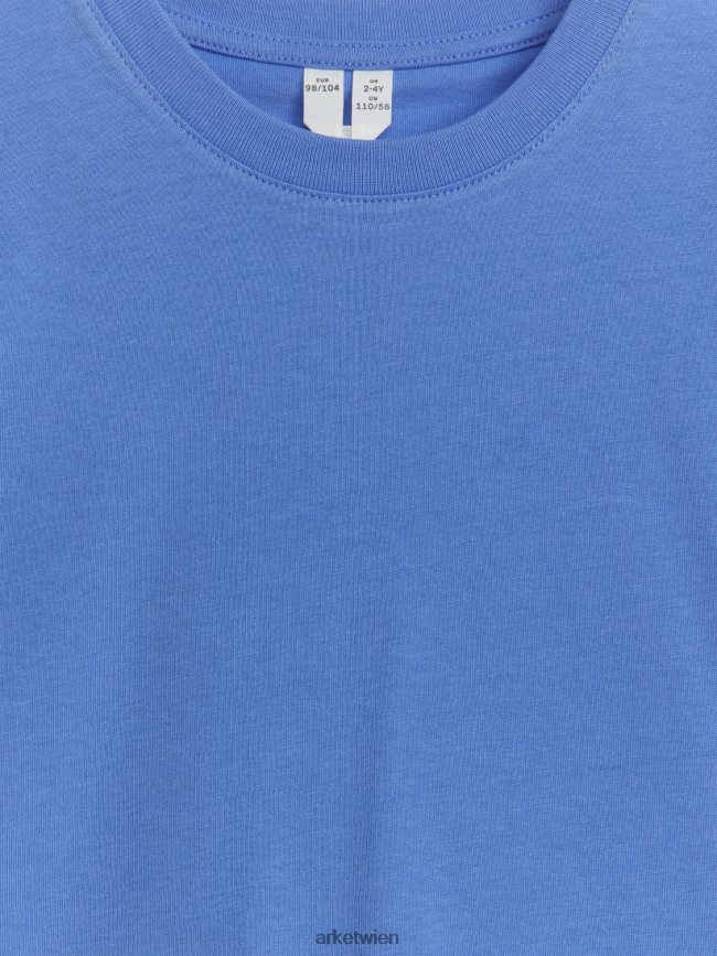 ARKET T-Shirt mit Rundhalsausschnitt Himmelblau Kinder 8RF08T1489 Kleidung