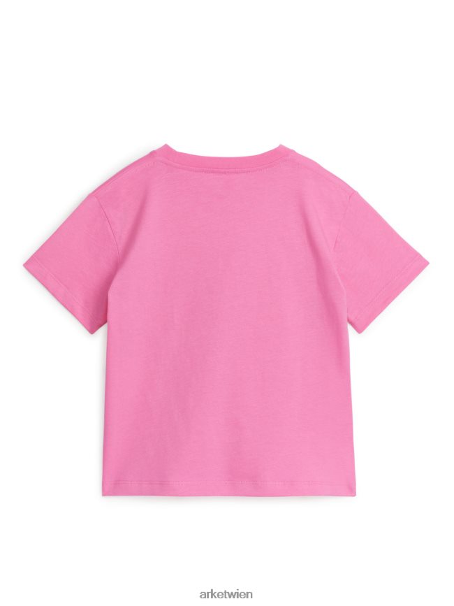 ARKET T-Shirt mit Rundhalsausschnitt Rosa Kinder 8RF08T1505 Kleidung