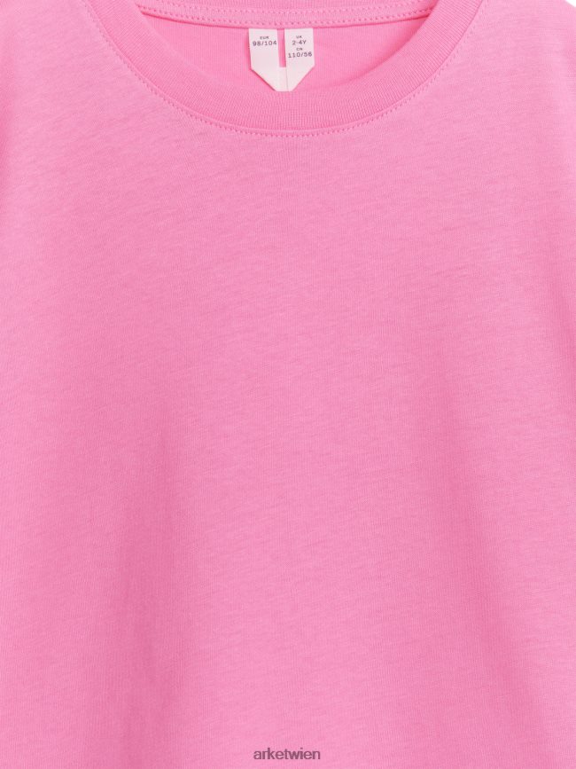 ARKET T-Shirt mit Rundhalsausschnitt Rosa Kinder 8RF08T1505 Kleidung