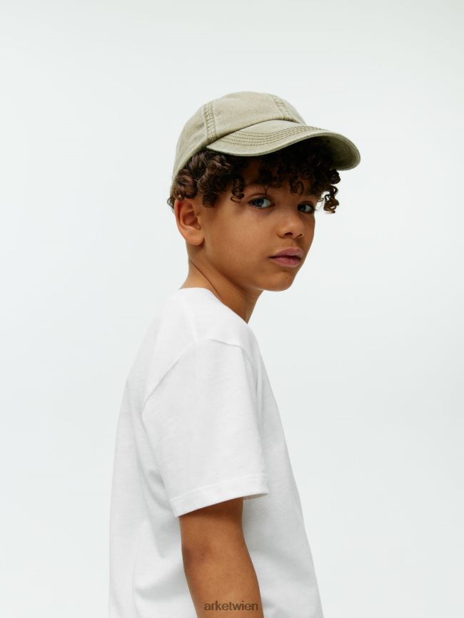 ARKET T-Shirt mit Rundhalsausschnitt Weiß Kinder 8RF08T1433 Kleidung