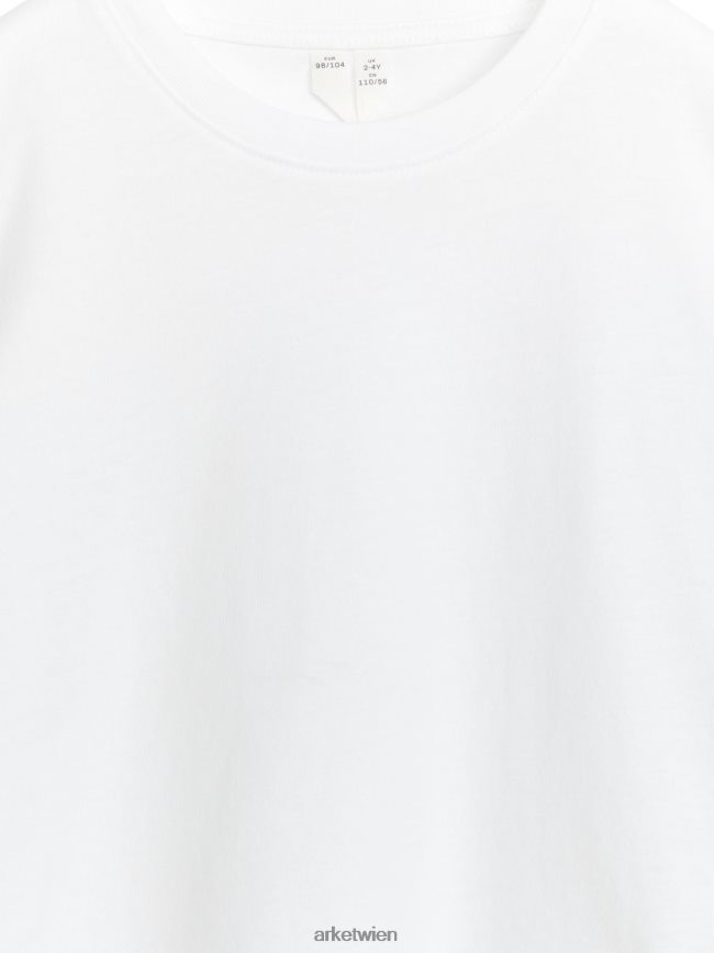 ARKET T-Shirt mit Rundhalsausschnitt Weiß Kinder 8RF08T1433 Kleidung