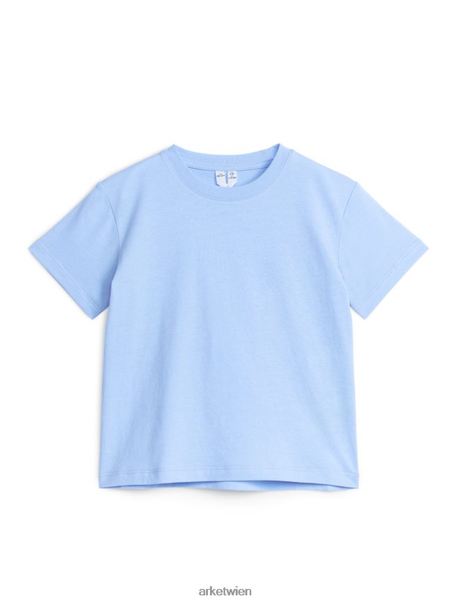 ARKET T-Shirt mit Rundhalsausschnitt hellblau Kinder 8RF08T1507 Kleidung