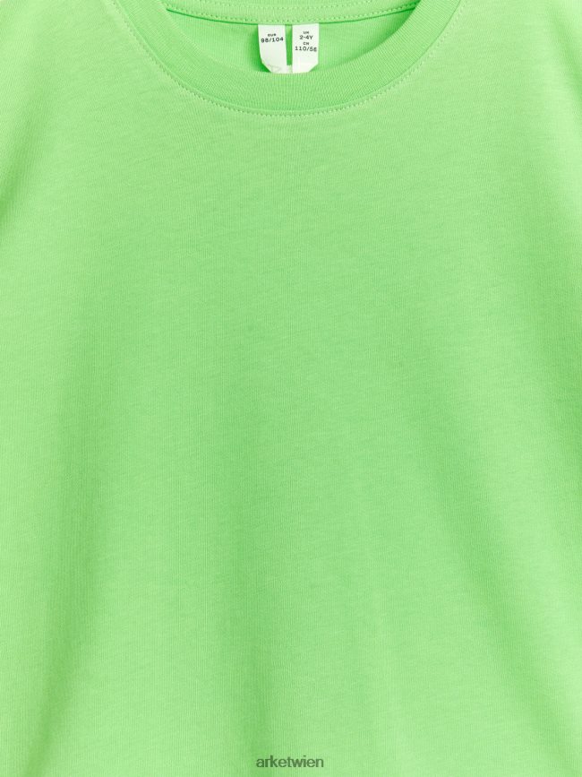 ARKET T-Shirt mit Rundhalsausschnitt hellgrün Kinder 8RF08T1472 Kleidung