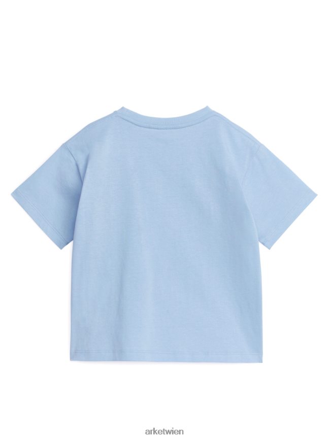 ARKET übergroßes T-Shirt hellblau/Roboter Kinder 8RF08T1457 Kleidung