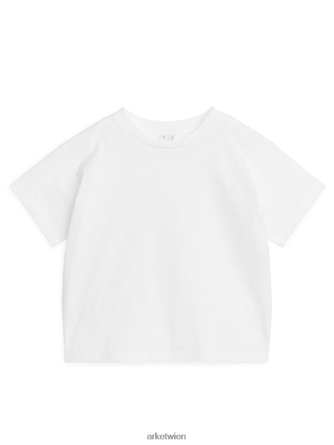 ARKET leichtes T-Shirt Weiß Kinder 8RF08T1525 Kleidung