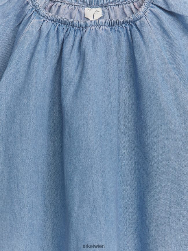 ARKET oben gerafft Blau Kinder 8RF08T1464 Kleidung