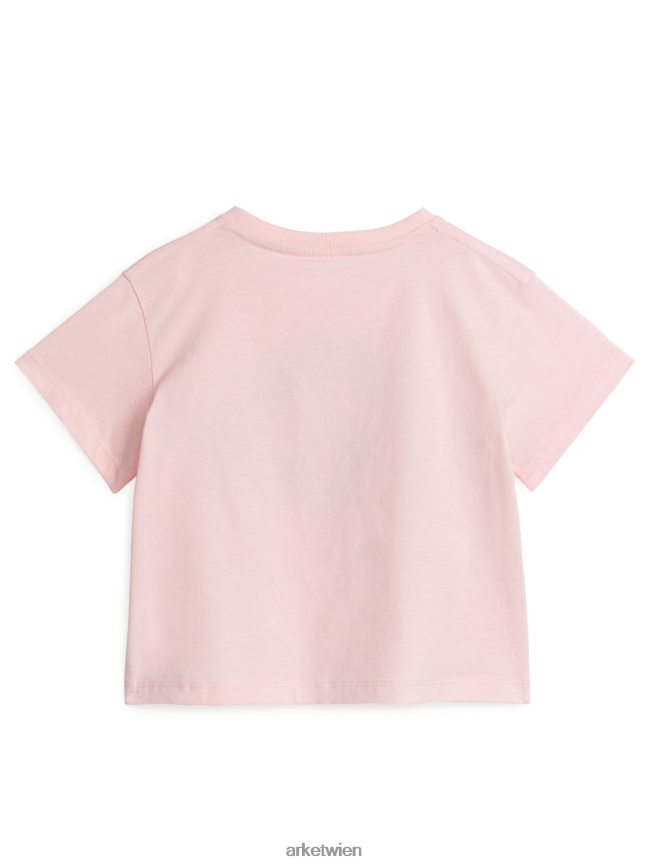 ARKET weit geschnittenes T-Shirt beige/dino Kinder 8RF08T1510 Kleidung