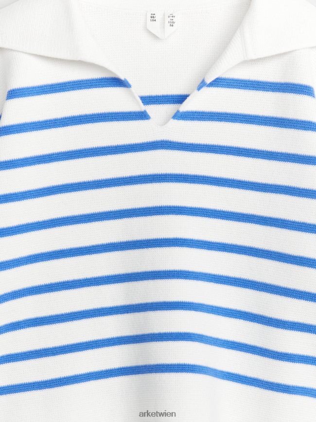 ARKET Baumwollpullover leuchtend blau/weiß Kinder 8RF08T1620 Kleidung