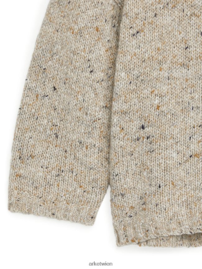 ARKET Pullover aus Nissenwolle Beige-Melange Kinder 8RF08T1622 Kleidung