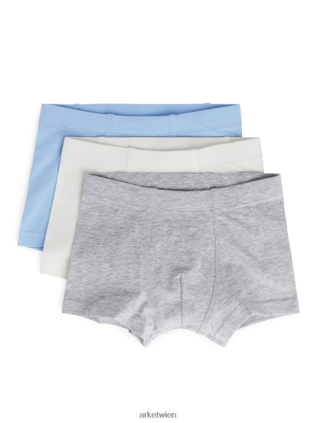 ARKET Jersey-Unterhosen hellblau/grau melange/weiß Kinder 8RF08T1625 Kleidung