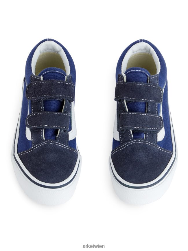 ARKET Vans Jugend-Old-Skool-Turnschuhe Dunkelblau Kinder 8RF08T1399 Schuhwerk
