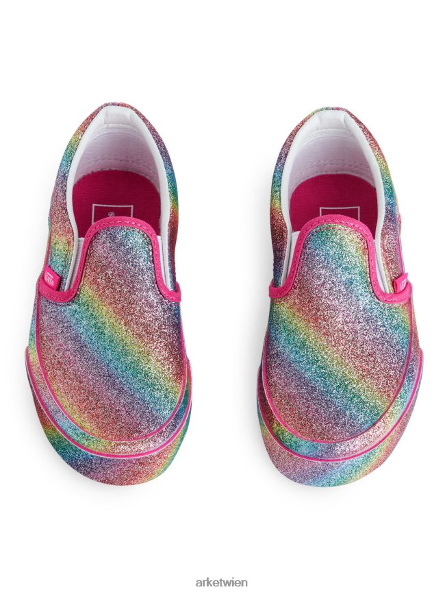 ARKET Vans klassische Slip-on-Sneaker für Kleinkinder Regenbogen Kinder 8RF08T1394 Schuhwerk