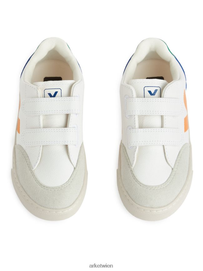 ARKET Veja V-12 Junior-Trainer weiß/gelb/blau Kinder 8RF08T1409 Schuhwerk